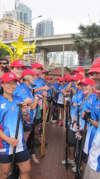 Crew assembling for race